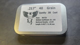 Griffin Slugs .22 Caliber .217/.218" 40gn MATCH 200 ct. NEW