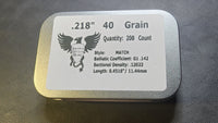 Griffin Slugs .22 Caliber .217/.218" 40gn MATCH 200 ct. NEW