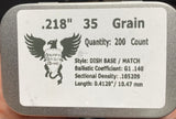Griffin .22 35gn Dish Base/Match 200ct