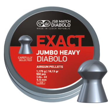 JSB JUMBO EXACT HEAVY .22 500 COUNT